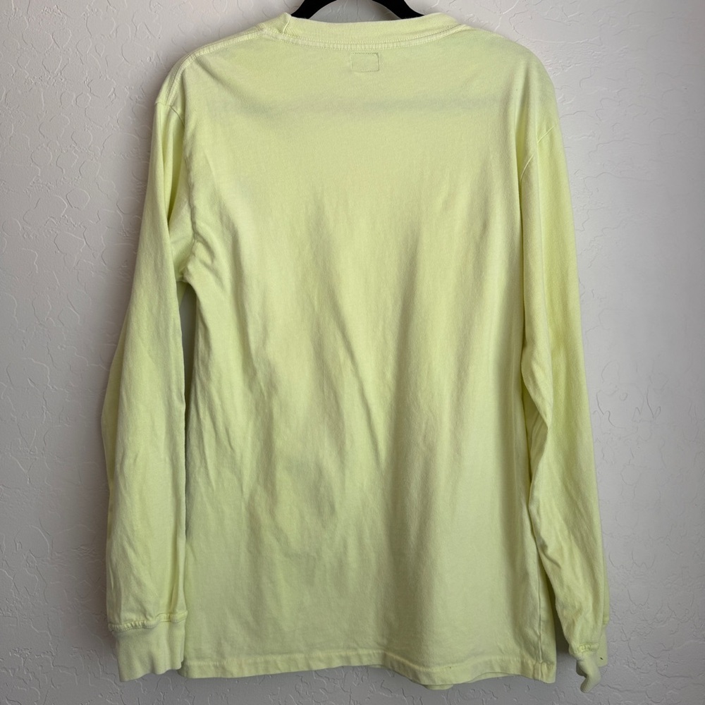 Adidas Yeezy Men's Calabasas Long Sleeve Tee Frozen Yellow Small - Picture 2 of 10